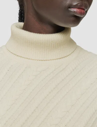 Joseph Cable Knit Wool Jumper In Yellow