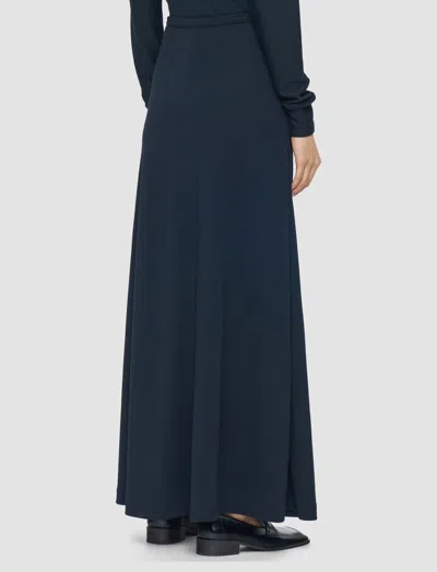Joseph Wool Jersey Maxi Skirt In Blue