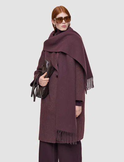 Joseph Cecile Wool Scarf In Purple