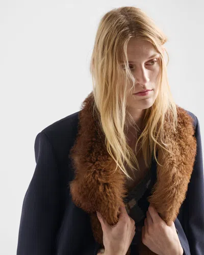 Prada Single-breasted Jacket In Straw In Black