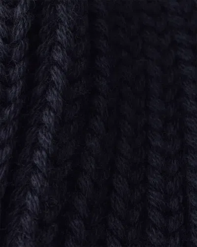 Prada Pr1hc3902dzlf0002bb Ribbed Wool Beanie In Black
