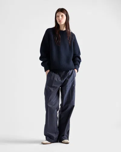 Prada Lightweight Re-nylon Pants In Blue