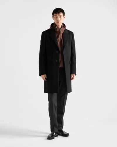 Prada Reversible Re-nylon Jacket In Brown