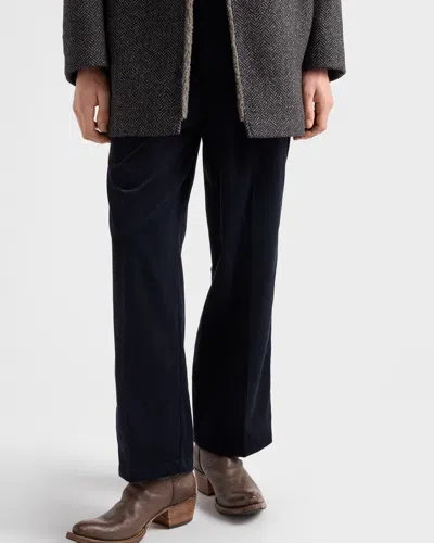 Prada Straight Leg Tapered Jeans In Blue