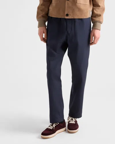 Prada Downtown Re-nylon And Suede Sneakers In Burgundy