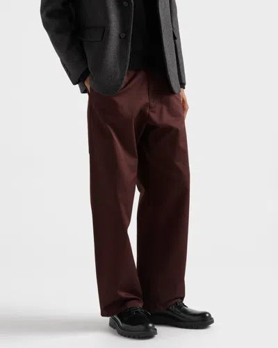 Prada Brushed Leather Lace-up Shoes In Black