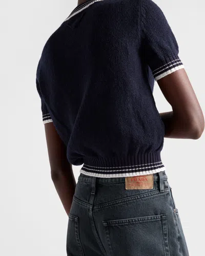 Prada Regular Denim Jeans In Black