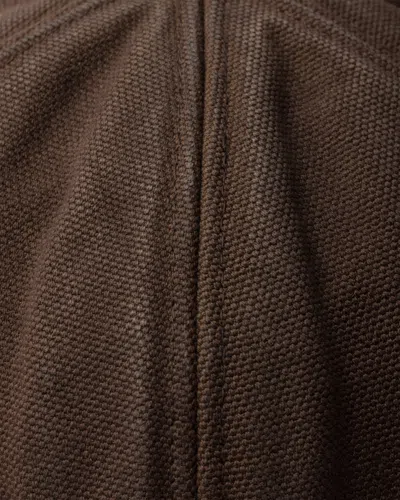 Prada Cotton Baseball Cap In Brown