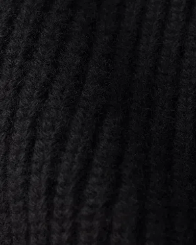 Prada Wool-cashmere Drawstring Balaclava In Black