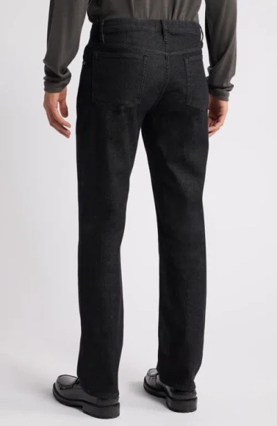 Frame Modern Slim Straight-leg Woven Trousers In Black
