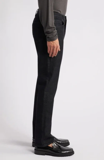 Frame Modern Slim Straight-leg Woven Trousers In Black