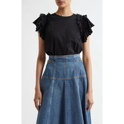 Ulla Johnson Leia Top In Noir In Black