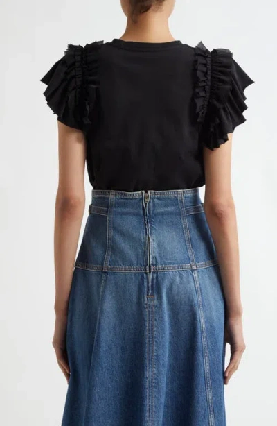Ulla Johnson Leia Top In Noir In Black