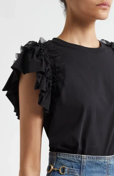 Ulla Johnson Leia Top In Noir In Black