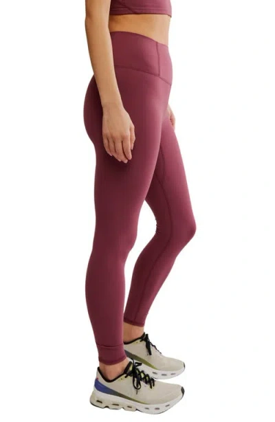 Free People Fp Movement Never Better High Waist Leggings In Burgundy