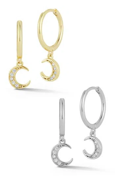 Glaze Jewelry Cubic Zirconia Set Of 2 Drop Earrings In Multi