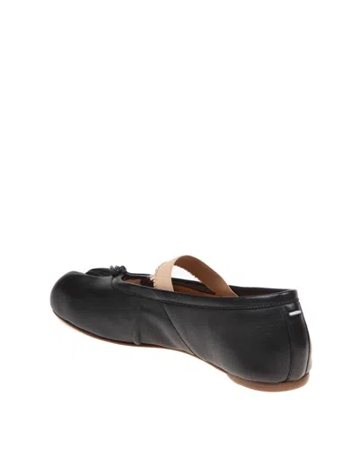 Maison Margiela Alexander Mcqueen Pastel Pink Raffia Tread Slick Sneakers In Black