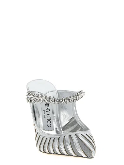 Jimmy Choo 100mm Bing Crystal-embellished Mules