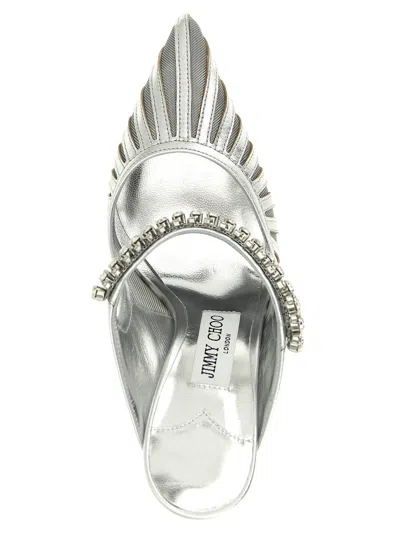 Jimmy Choo 100mm Bing Crystal-embellished Mules