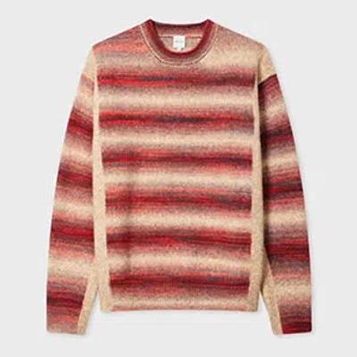 Paul Smith Striped Sweater In Red