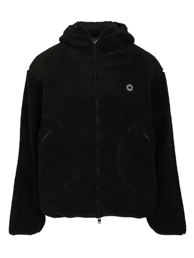 Kenzo Boke Flower 2.0 Zip-up Fleece Hoodie In Black