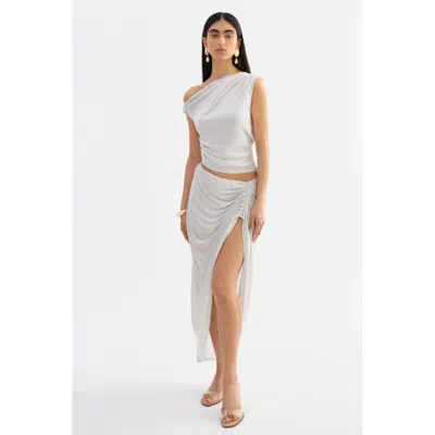 Lamarque Sanna Maxi Skirt In Gray