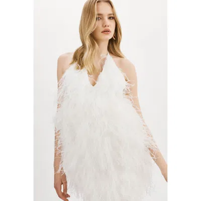 Lamarque Solveig Feather Dress In Black