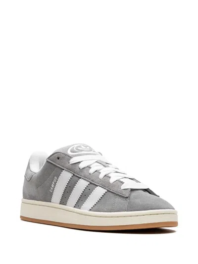 Adidas Originals Womens Adidas Campus 00s Brand-stripe Low-top Suede Trainers In Gray