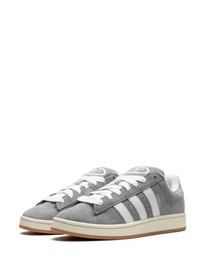 Adidas Originals Womens Adidas Campus 00s Brand-stripe Low-top Suede Trainers In Gray
