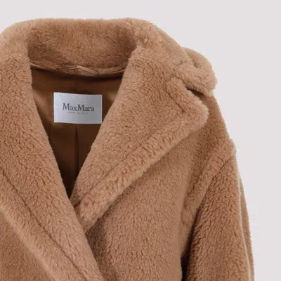 Max Mara Teddy Bear Oversized Overcoat In Brown