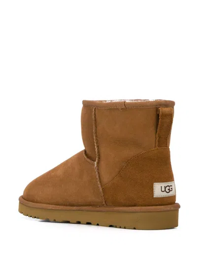 Ugg Biscuit Suede Classic Mini Ii Ankle Boots In Brown
