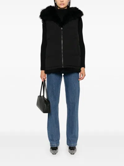 Yves Salomon Jackets In Black