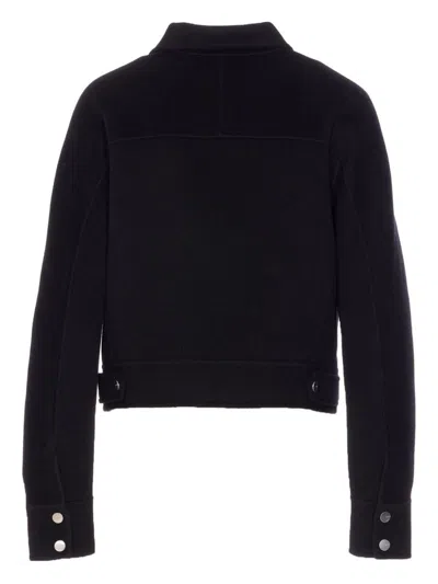 Pinko Zip-front Cropped Jacket In Black