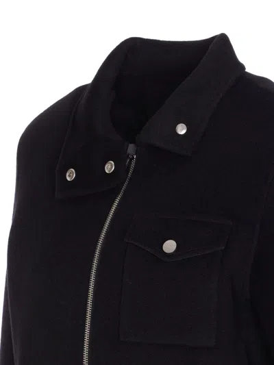 Pinko Zip-front Cropped Jacket In Black