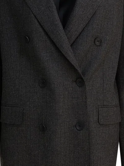Tagliatore Tailored Jacket With Notched Lapels And Pockets In Gray