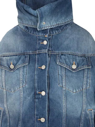 Acne Studios Crumpled Denim Jacket Jackets Blue In Blue