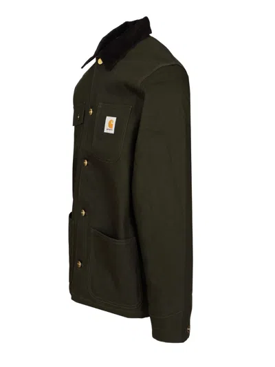 Carhartt Work In Progress Michigan Canvas Coat In Black