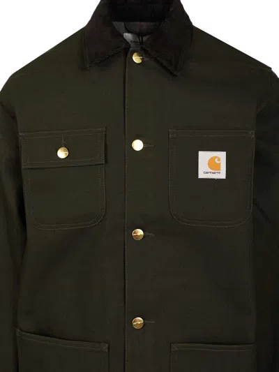 Carhartt Work In Progress Michigan Canvas Coat In Black