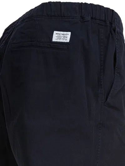 Norse Projects Ezra Shorts Blue In Black