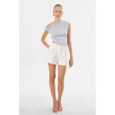 Lamarque Evonne One Shoulder Top In Neutral