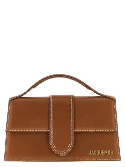 Jacquemus Le Bambino Leather Tote Bag In Light Brown 2
