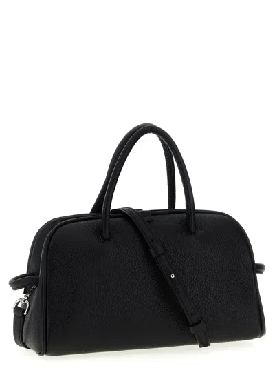 Jacquemus Le Petit Turismo Grain Leather Bag In Black