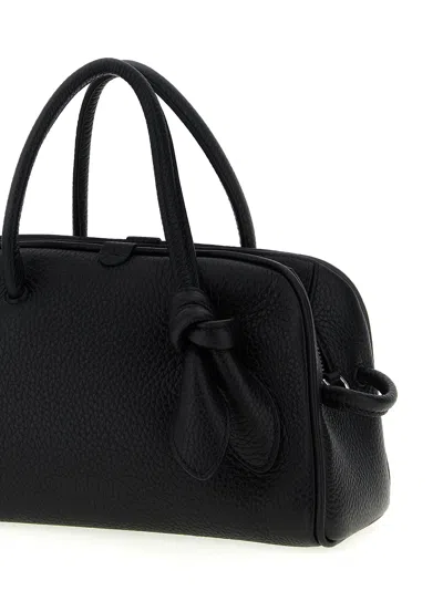 Jacquemus Le Petit Turismo Grain Leather Bag In Black