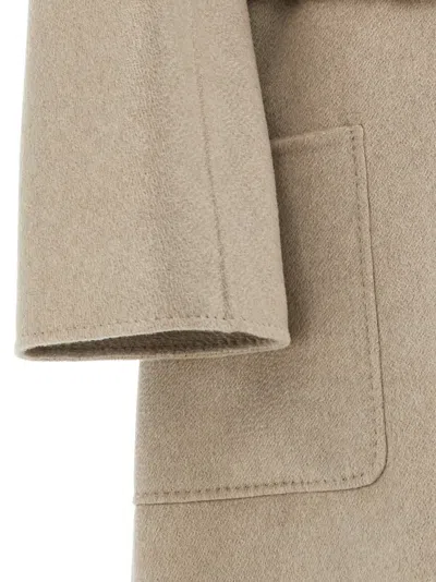 Max Mara Belted Coat In Brown