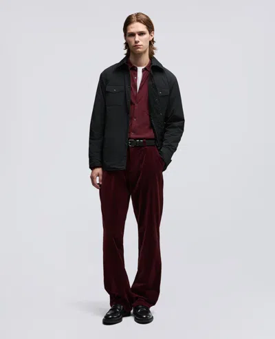 Aspesi Buttoned Flap-pocket Shirt Jacket In Black