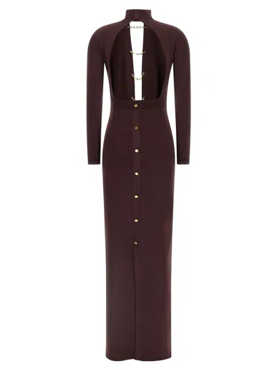 Elisabetta Franchi 'red Carpet' Dress In Burgundy
