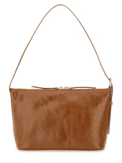 Apc Textured Shoulder Bag Adjustable Strap In Brown