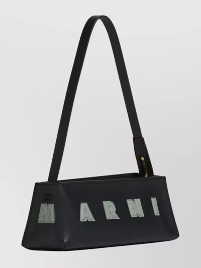 Marni Rectangular Shoulder Bag With Gold-tone Hardware