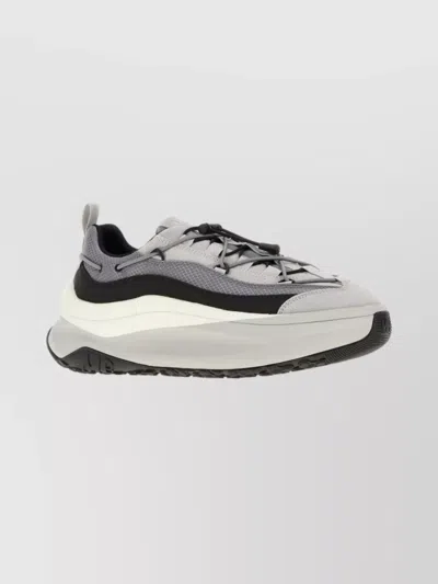 Moon Boot Chunky Sole Sneakers Featuring Mesh Panels In Neutral