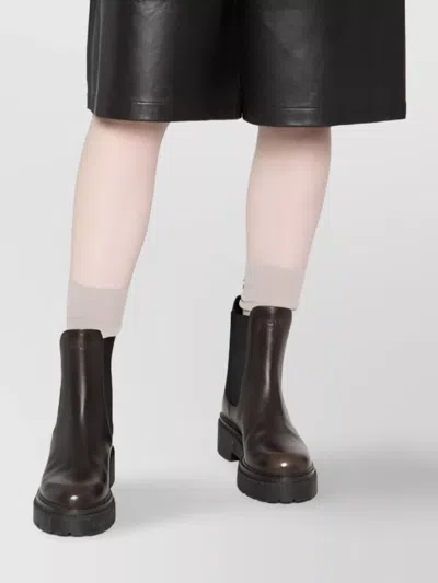 Apc Checkered Jacket With Collared Neck And Pockets In Brown